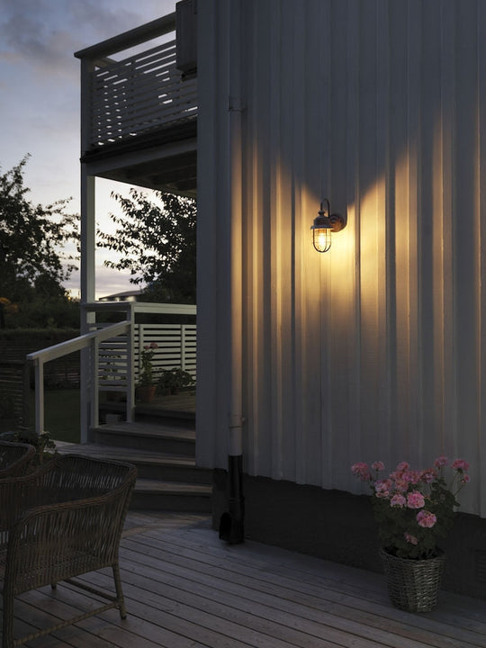 Cerignola vegglampe IP44 - Rustfarget-Utebelysning vegg klassisk-Konstsmide-Rust-7351-970-Lightup.no