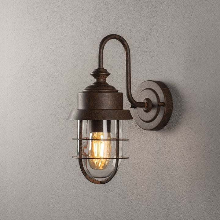 Cerignola vegglampe IP44 - Rustfarget-Utebelysning vegg klassisk-Konstsmide-Rust-7351-970-Lightup.no