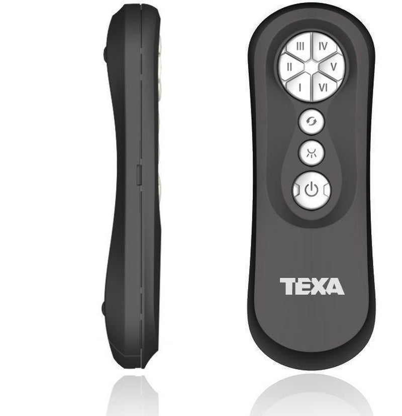 Cetus takvifte - nikkel/antrasitt grå-Vifter-Texa Design-A60-1N+A10-60G-Lightup.no