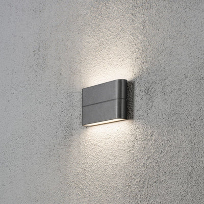 Chieri 2x6W vegglampe - Mørk grå-Utebelysning vegg opp og ned-Konstsmide-7973-370-Lightup.no
