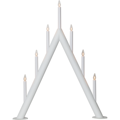 Circum 66 cm adventsstake 7-lys - Hvit-Julebelysning adventsstake-Star Trading-219-45-Lightup.no