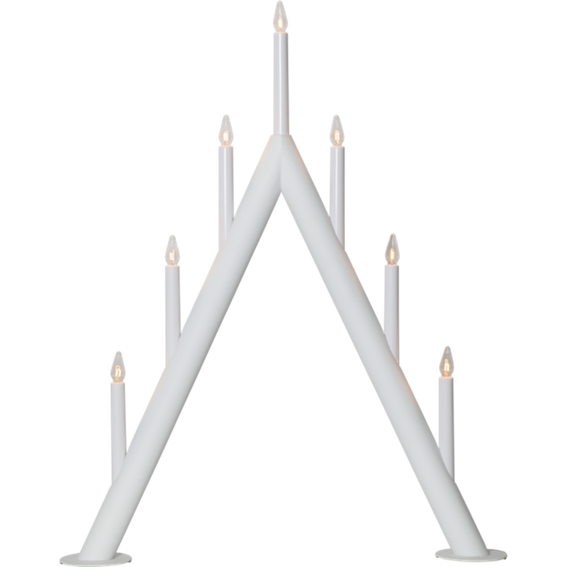 Circum 66 cm adventsstake 7-lys - Hvit-Julebelysning adventsstake-Star Trading-219-45-Lightup.no