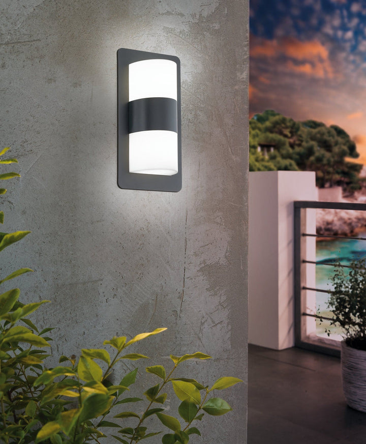 Cistierna vegglampe utendørs IP44 - Antrasitt-Utebelysning vegg veggskjold-Eglo-Antrasitt-98086-Lightup.no