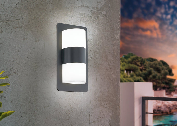 Cistierna vegglampe utendørs IP44 - Antrasitt-Utebelysning vegg veggskjold-Eglo-Antrasitt-98086-Lightup.no