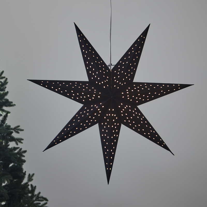 Clara adventsstjerne 75cm - Svart-Julebelysning adventstjerne-Marksløjd-704901-Lightup.no