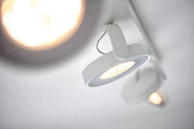 Clockwork myLiving spotskinne hvit warm glow-Spotskinner 230V-Philips-915005306101-Lightup.no