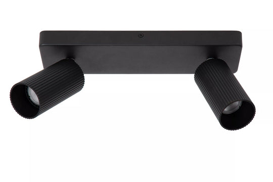 Clubs takspot 2-lys-Taklamper-Lucide-Svart-LC09939/02/30-Lightup.no
