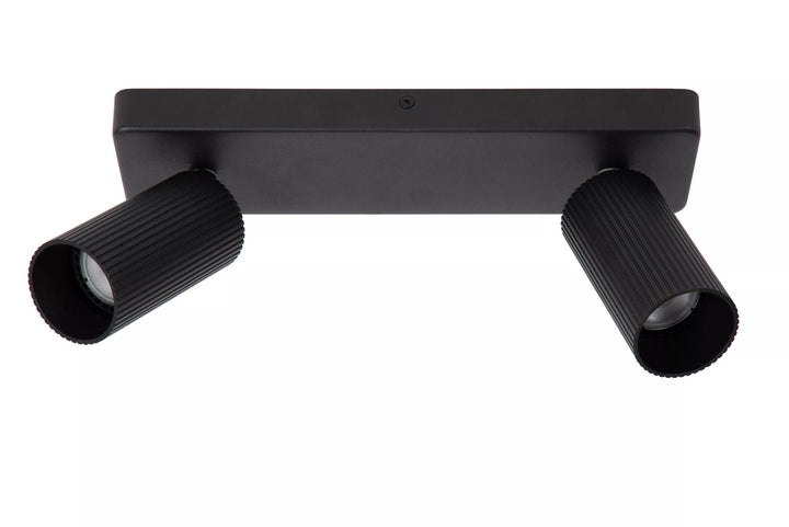 Clubs takspot 2-lys-Taklamper-Lucide-Svart-LC09939/02/30-Lightup.no