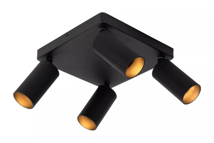 Clubs takspot 4-lys-Taklamper-Lucide-Svart-LC09939/14/30-Lightup.no