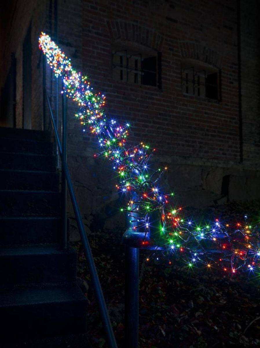 Cluster lysslynge 576 LED utendørs IP44 multifunksjon - Fargede-Julebelysning juletrelys ute-Konstsmide-3861-500-Lightup.no