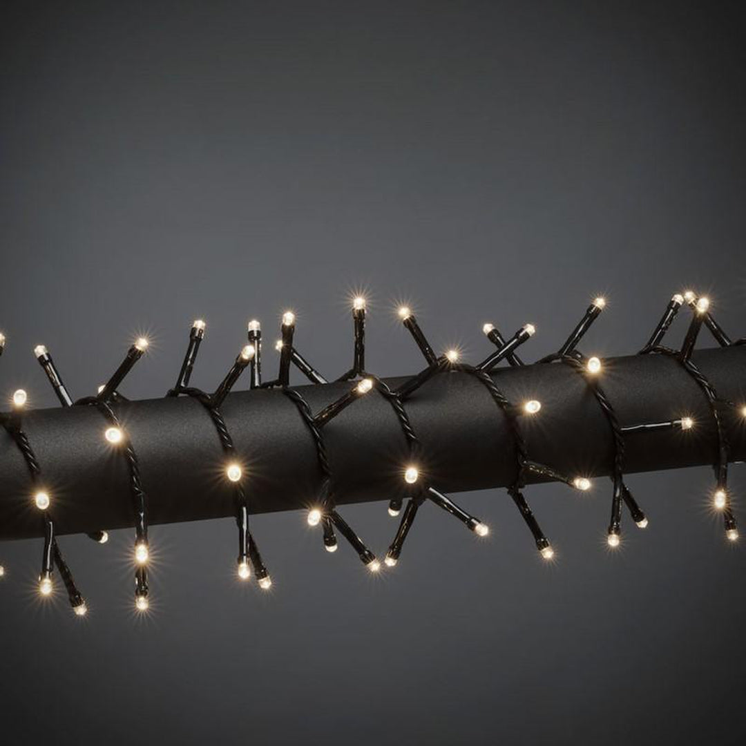 Clusterslynge 400 LED innendørs - Varmhvit-Julebelysning juletrelys og slynger-Konstsmide-Hvit-3876-100-Lightup.no