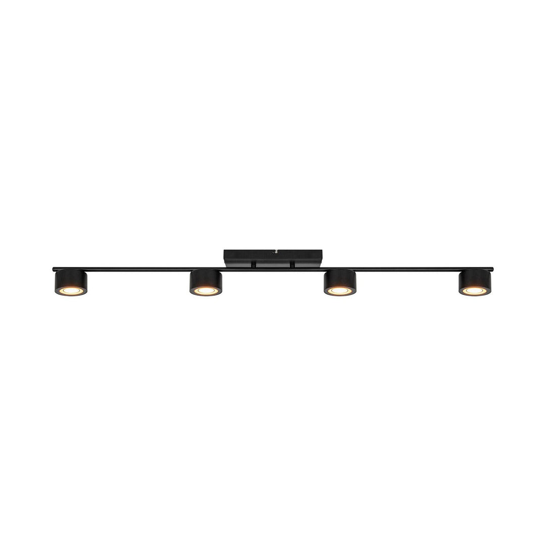Clyde spotskinne med 4 lys 3 step dim 2700K - Svart-Taklamper-Nordlux-Svart-2213530103-Lightup.no