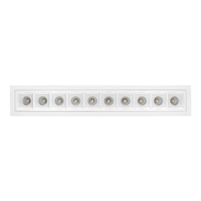 Cold 10 lavtbyggende downlight 10x2W 2700K uten driver - Hvit-Downlight lavtbyggende-Norlux-1112-30-3-Lightup.no