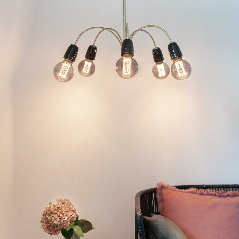 Compass takpendel - Svart-Takpendler-Halo Designs-5705639739561-Lightup.no