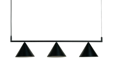 Cone takpendel 3 lys - Svart-Takpendler-Dyberg Larsen-DL-7240-Lightup.no