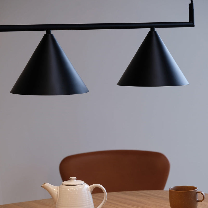 Cone takpendel 3 lys - Svart-Takpendler-Dyberg Larsen-DL-7240-Lightup.no