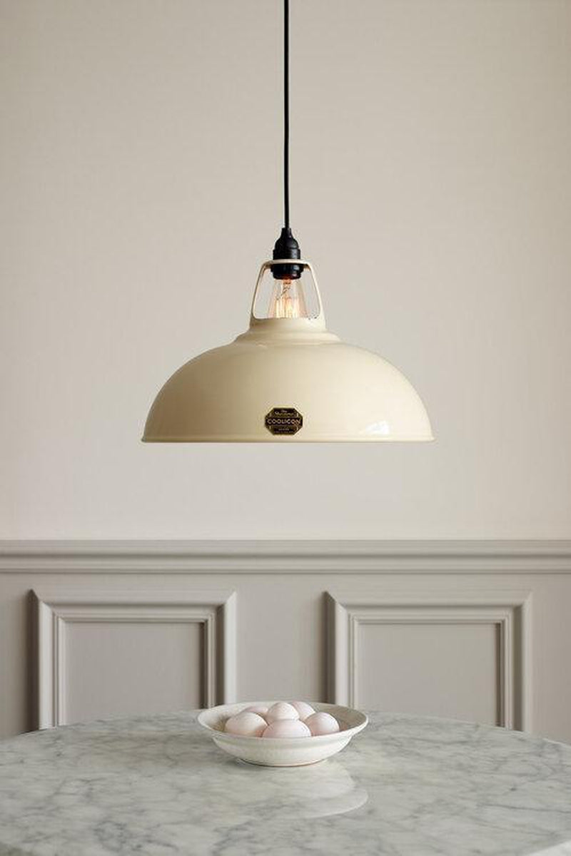 Coolicon Large 1933 Design takpendel E27 - Classic Cream - Porselen oppheng-Takpendler-Coolicon-CL02-CRM+SK02-E27-POR-Lightup.no