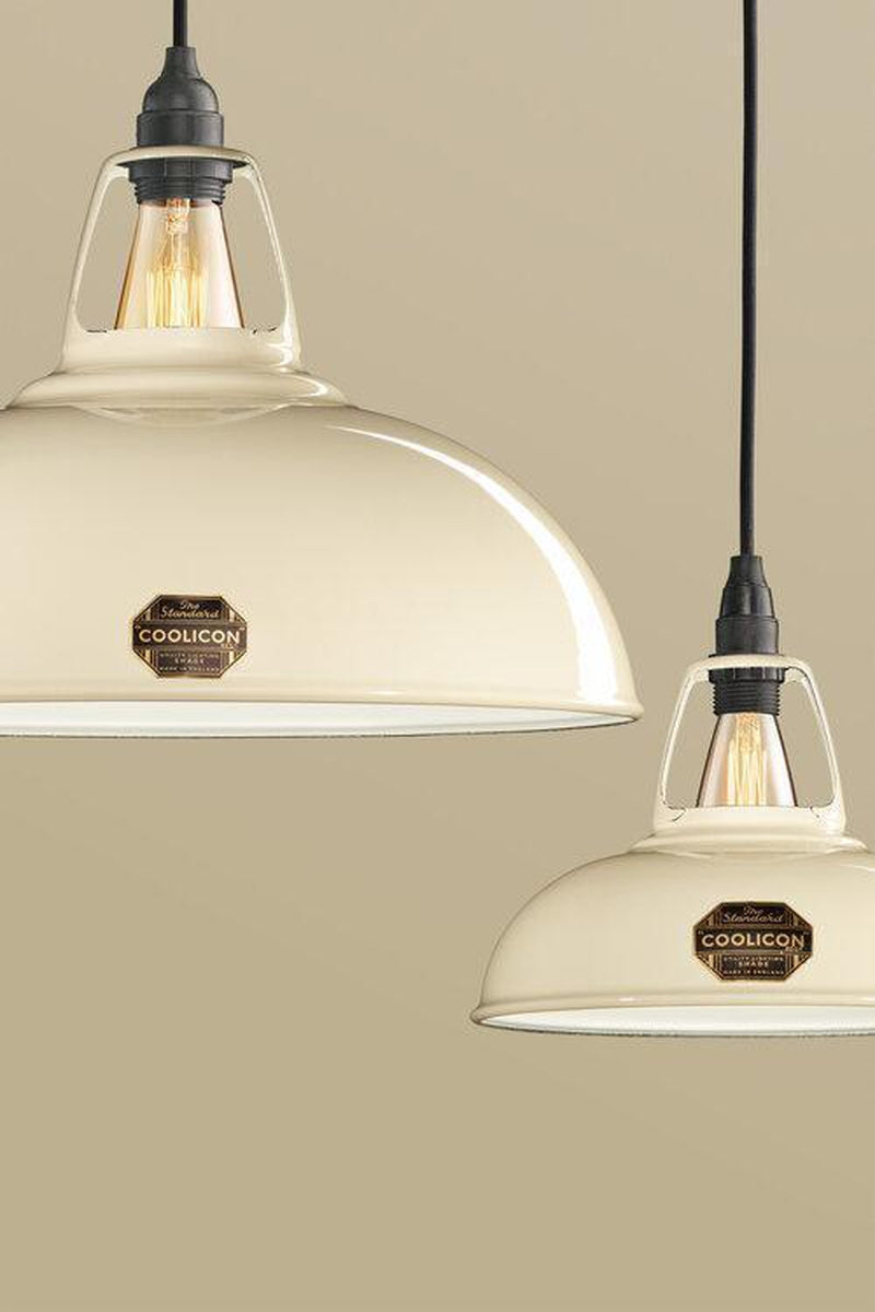Coolicon Large 1933 Design takpendel E27 - Classic Cream - Porselen oppheng-Takpendler-Coolicon-CL02-CRM+SK02-E27-POR-Lightup.no