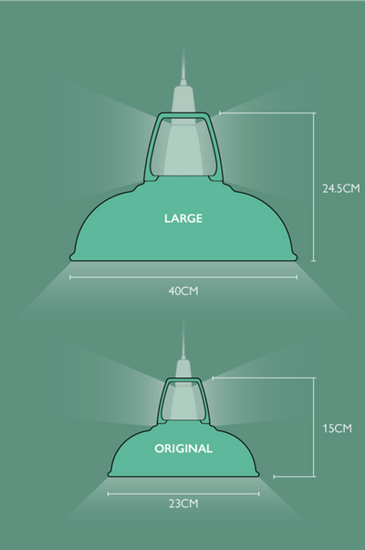 Coolicon Large 1933 Design takpendel E27 - Fresh Teal - Porselen oppheng-Takpendler-Coolicon-CL02-TEL+SK02-E27-POR-Lightup.no