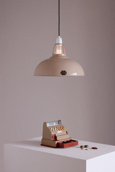 Coolicon Large 1933 Design takpendel E27 - Latte Brown - Messing oppheng-Takpendler-Coolicon-CL02-LTE+SK02-E27-BRS-Lightup.no