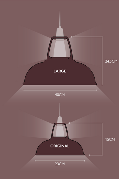 Coolicon Large 1933 Design takpendel E27 - Metropolitan - Porselen oppheng-Takpendler-Coolicon-CL02-MET+SK02-E27-POR-Lightup.no