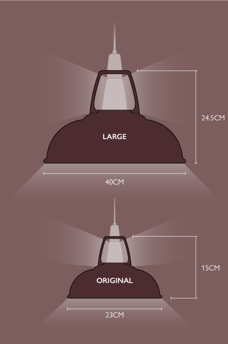 Coolicon Large 1933 Design takpendel E27 - Metropolitan - Porselen oppheng-Takpendler-Coolicon-CL02-MET+SK02-E27-POR-Lightup.no