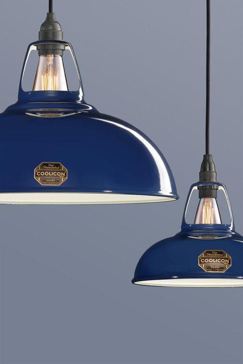 Coolicon Large 1933 Design takpendel E27 - Royal Blue - Messing oppheng-Takpendler-Coolicon-CL02-BLU+SK02-E27-BRS-Lightup.no