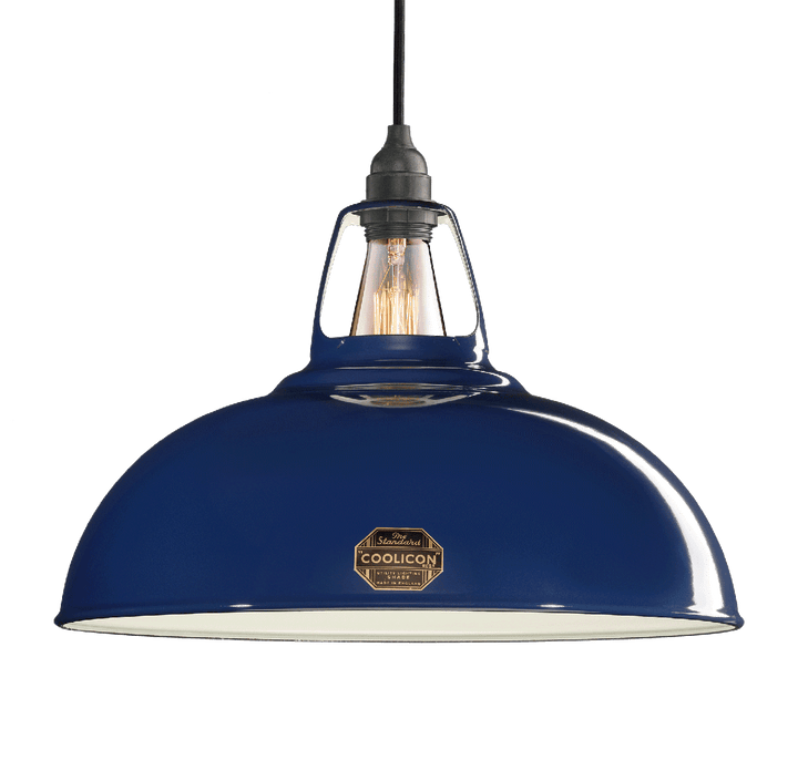 Coolicon Large 1933 Design takpendel E27 - Royal Blue - Porselen oppheng-Takpendler-Coolicon-CL02-BLU+SK02-E27-POR-Lightup.no
