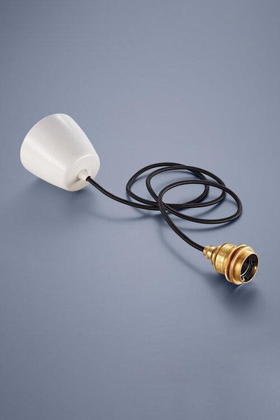 Coolicon Large 1933 Design takpendel E27 - Sky Blue - Messing oppheng-Takpendler-Coolicon-CL02-SKY+SK02-E27-BRS-Lightup.no