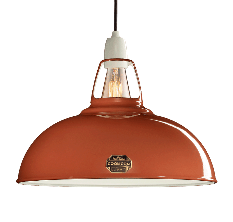 Coolicon Large 1933 Design takpendel E27 - Terracotta - Industrielt oppheng-Takpendler-Coolicon-CL02-TER+SK02-E27-IND-Lightup.no