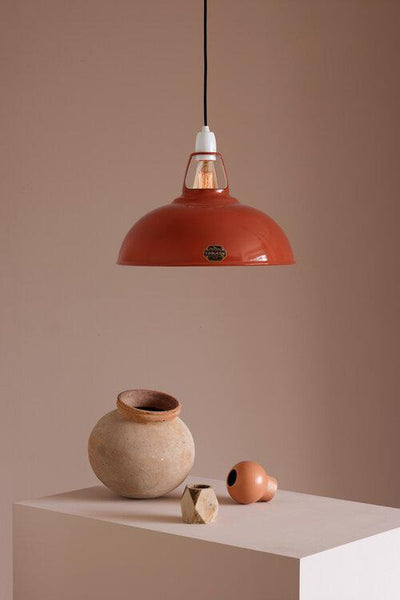 Coolicon Large 1933 Design takpendel E27 - Terracotta - Industrielt oppheng-Takpendler-Coolicon-CL02-TER+SK02-E27-IND-Lightup.no