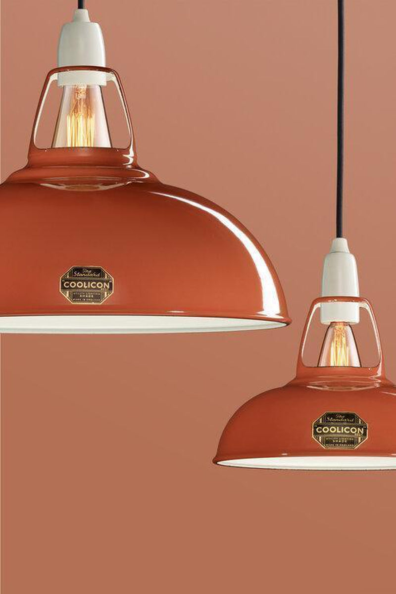 Coolicon Large 1933 Design takpendel E27 - Terracotta - Industrielt oppheng-Takpendler-Coolicon-CL02-TER+SK02-E27-IND-Lightup.no