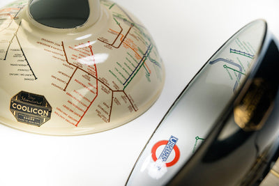 Coolicon Large Northern Line 1933 Design Map Outside takpendel E27 - Classic Cream - Industrielt oppheng-Takpendler-Coolicon-UND-CL02-CRM-MAP+SK02-E27-IND-Lightup.no