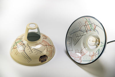 Coolicon Northern Line 1933 Design Map Inside takpendel E14 - Classic Cream - Industrielt oppheng-Takpendler-Coolicon-UND-CL01-CRM+SK01-E14-IND-Lightup.no