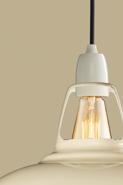 Coolicon Orginal 1933 Design takpendel E14 - Classic Cream - Porselen oppheng-Takpendler-Coolicon-CL01-CRM+SK01-E14-POR-Lightup.no