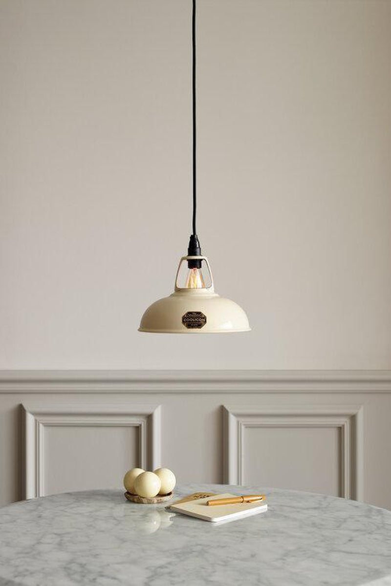 Coolicon Orginal 1933 Design takpendel E14 - Classic Cream - Porselen oppheng-Takpendler-Coolicon-CL01-CRM+SK01-E14-POR-Lightup.no