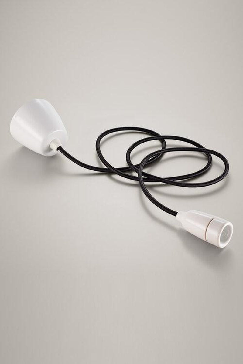 Coolicon Orginal 1933 Design takpendel E14 - Classic Cream - Porselen oppheng-Takpendler-Coolicon-CL01-CRM+SK01-E14-POR-Lightup.no