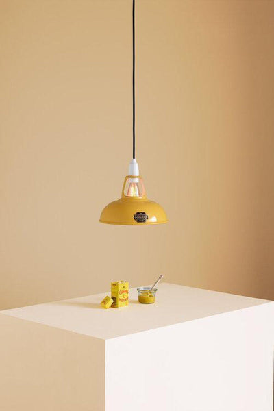Coolicon Orginal 1933 Design takpendel E14 - Deep Yellow - Industrielt oppheng-Takpendler-Coolicon-CL01-YEL+SK01-E14-IND-Lightup.no