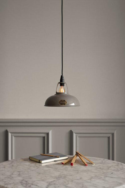 Coolicon Orginal 1933 Design takpendel E14 - Original Grey - Industrielt oppheng-Takpendler-Coolicon-CL01-GRY+SK01-E14-IND-Lightup.no