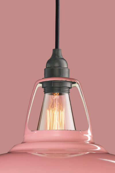 Coolicon Orginal 1933 Design takpendel E14 - Powder Pink- Industrielt oppheng-Takpendler-Coolicon-CL01-PNK+SK01-E14-IND-Lightup.no