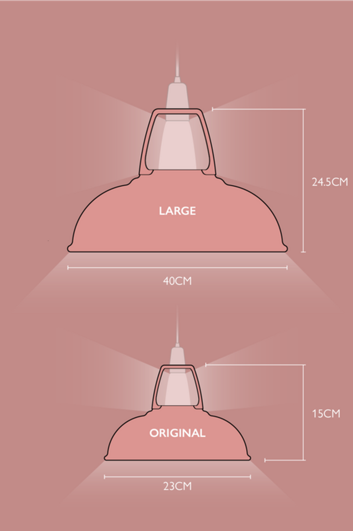 Coolicon Orginal 1933 Design takpendel E14 - Powder Pink- Industrielt oppheng-Takpendler-Coolicon-CL01-PNK+SK01-E14-IND-Lightup.no