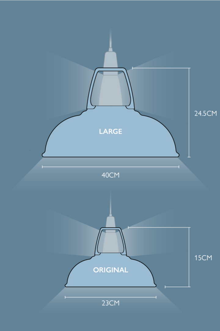 Coolicon Orginal 1933 Design takpendel E14 - Sky Blue - Messing oppheng-Takpendler-Coolicon-CL01-SKY+SK01-E14-BRS-Lightup.no