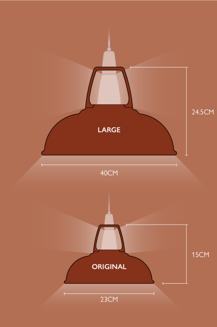 Coolicon Orginal 1933 Design takpendel E14 - Terracotta - Porselen oppheng-Takpendler-Coolicon-CL01-TER+SK01-E14-POR-Lightup.no