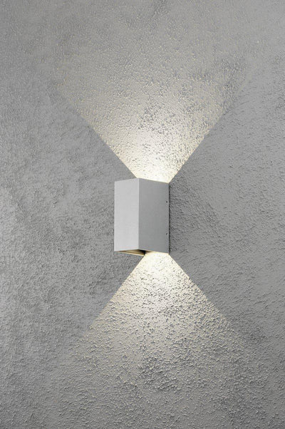 Cremona vegglampe - lys grå-Utebelysning vegg opp og ned-Konstsmide-7940-310-Lightup.no