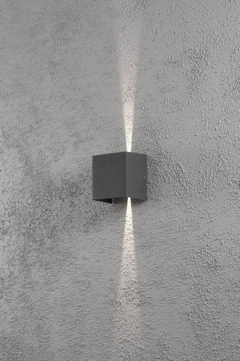 Cremona vegglampe - mørk grå-Utebelysning vegg opp og ned-Konstsmide-7959-370-Lightup.no