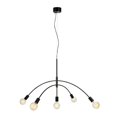 Crux takpendel 5L - Svart-Takpendler-Marksløjd-108282-Lightup.no