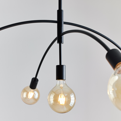 Crux takpendel 5L - Svart-Takpendler-Marksløjd-108282-Lightup.no