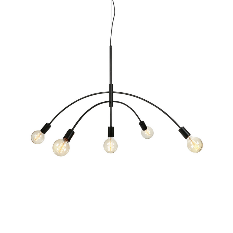 Crux takpendel 5L - Svart-Takpendler-Marksløjd-108282-Lightup.no