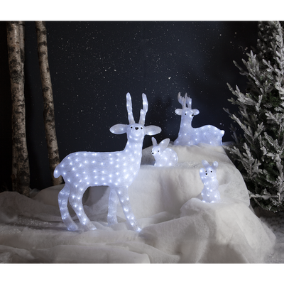 Crystalo liggende reinsdyr 43 cm utendørs IP44 60 lys-Julebelysning dekor og pynt ute-Star Trading-587-15-Lightup.no