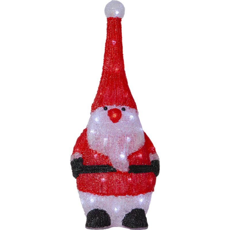 Crystalo nisse dekorasjon 59 cm utendørs IP44 40 lys-Julebelysning dekor og pynt ute-Star Trading-587-24-Lightup.no